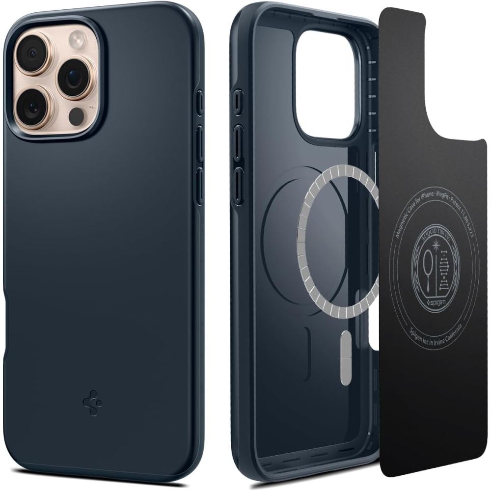 Spigen Thin Fit MagSafe Suojakuori iPhone 16 Pro Max:lle - tummanharmaa