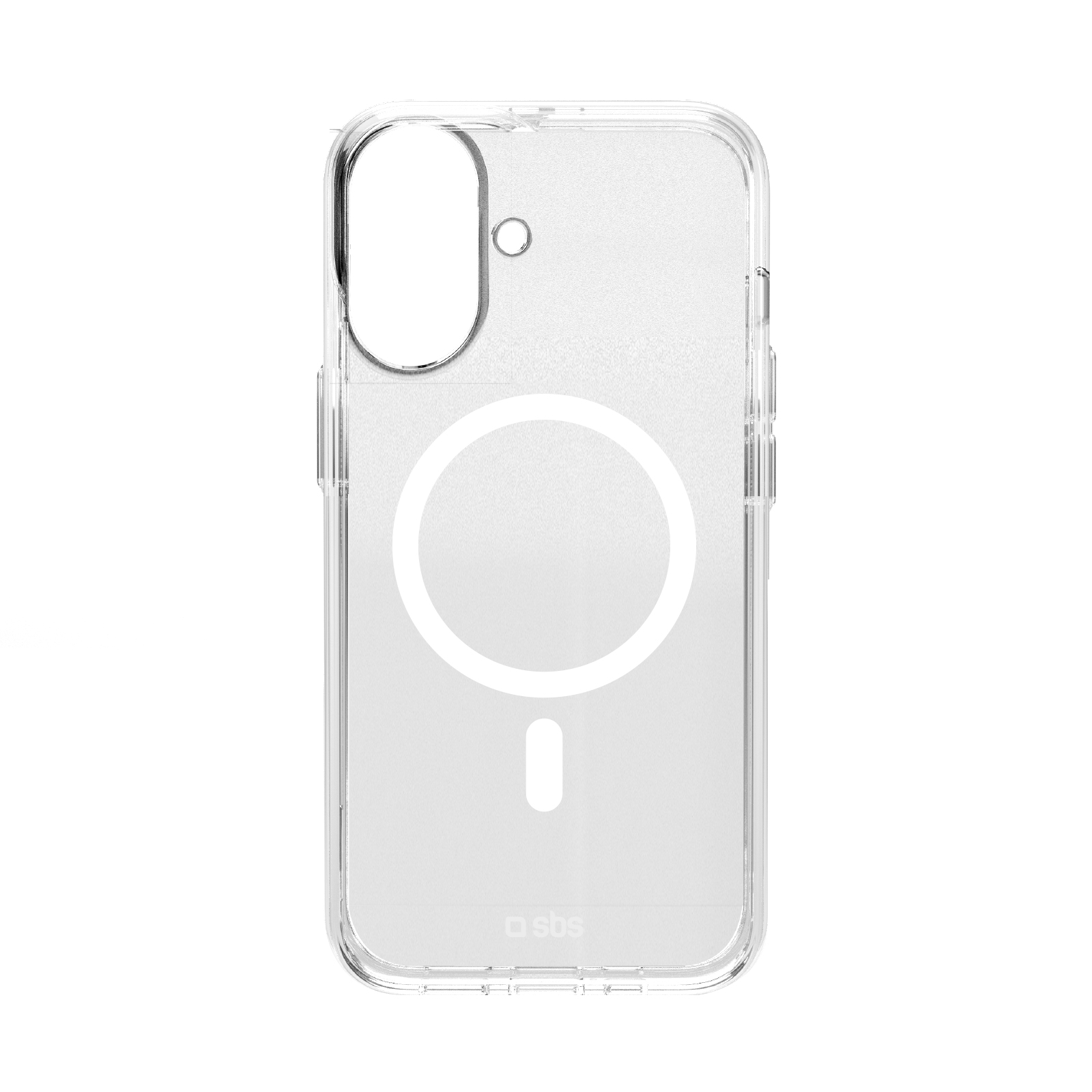 SBS Extreme Mag D3O MagSafe Suojakuori iPhone 16 Plus:lle - läpinäkyvä