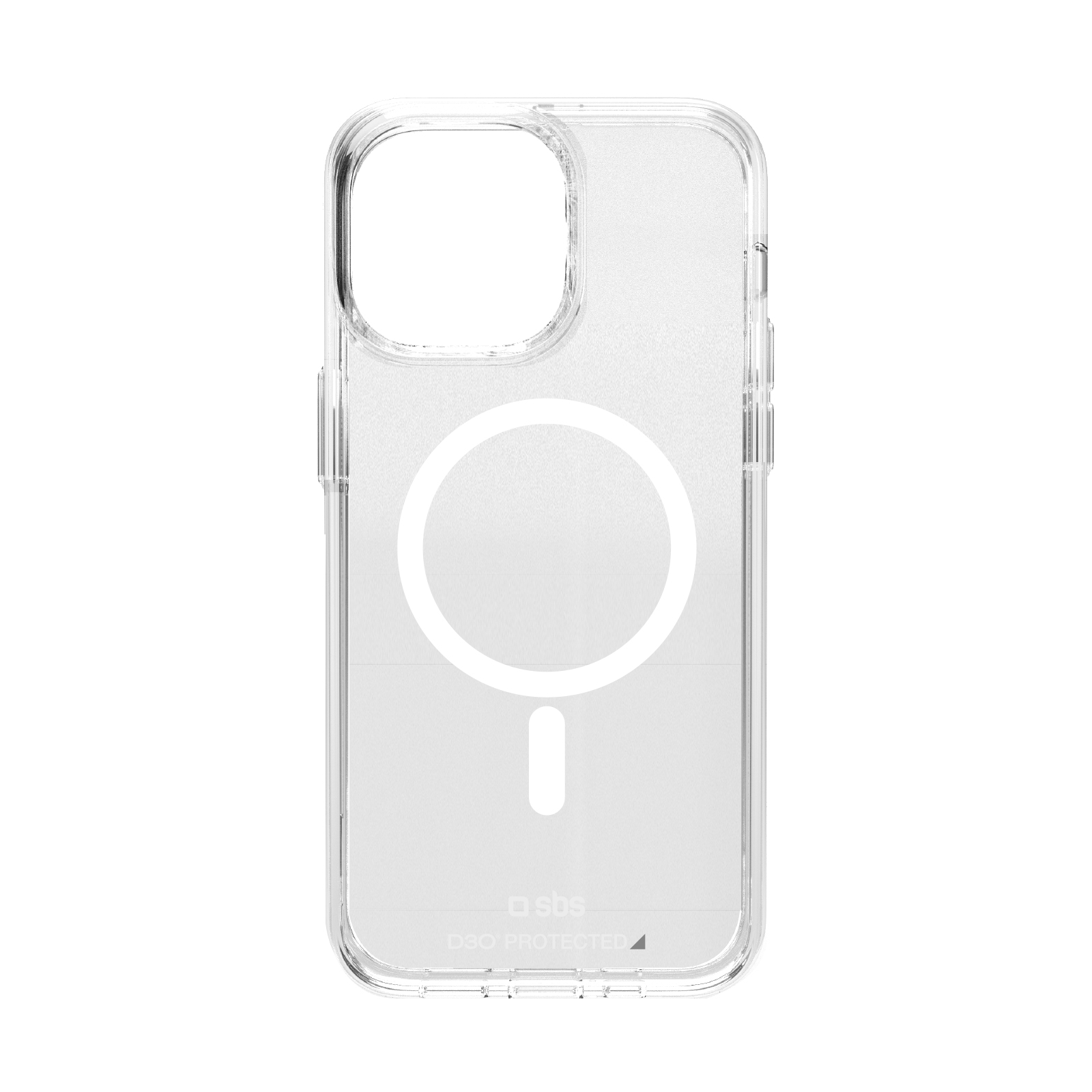 SBS Extreme Mag D3O MagSafe Suojakuori iPhone 16 Pro Max:lle - läpinäkyvä