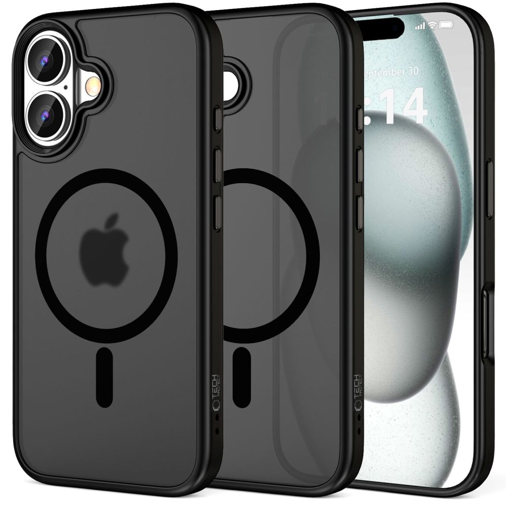 Tech-Protect MagMat MagSafe Suojakuori iPhone 16:lle - musta