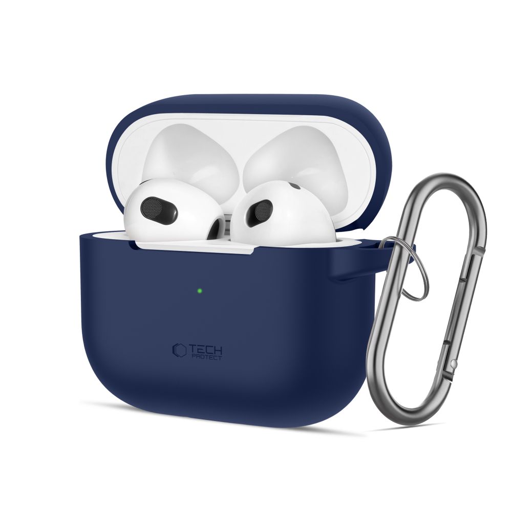 Tech-Protect Silikoninen Hook Suojakuori Apple AirPods 3:lle - sininen