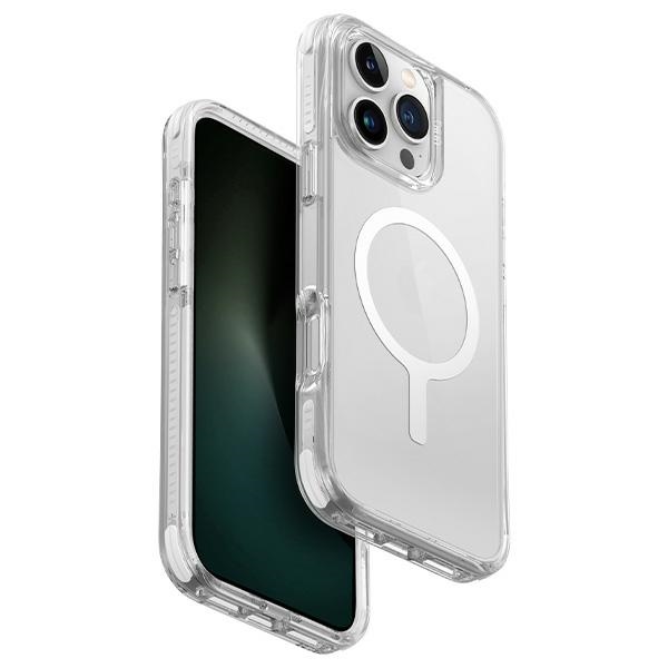 Uniq Combat kotelo iPhone 16 Pro 6.3" Magclick latauksella - valkoinen