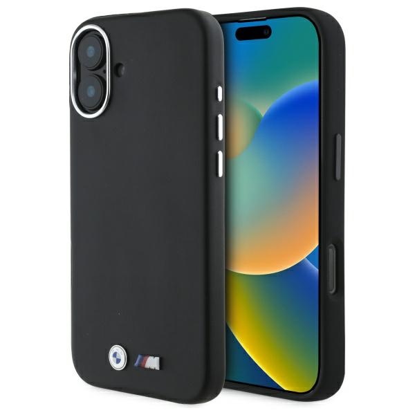 BMW M Smooth Full Wrapped Metal MagSafe Suojakuori iPhone 16:lle - Musta