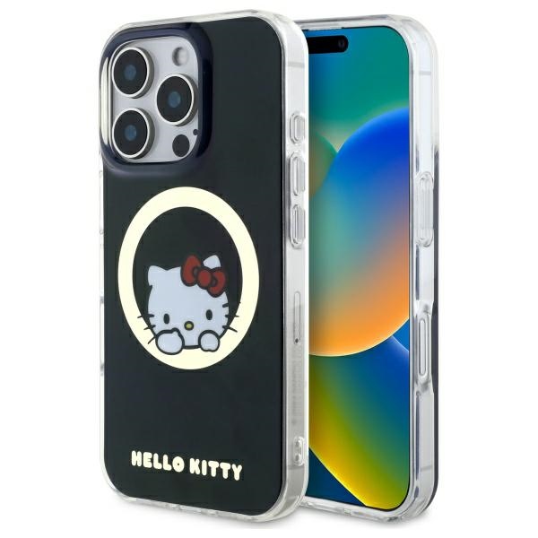 Hello Kitty IML Sweet Kitty Magsafe iPhone 16 Pro:lle Suojakuori - Musta