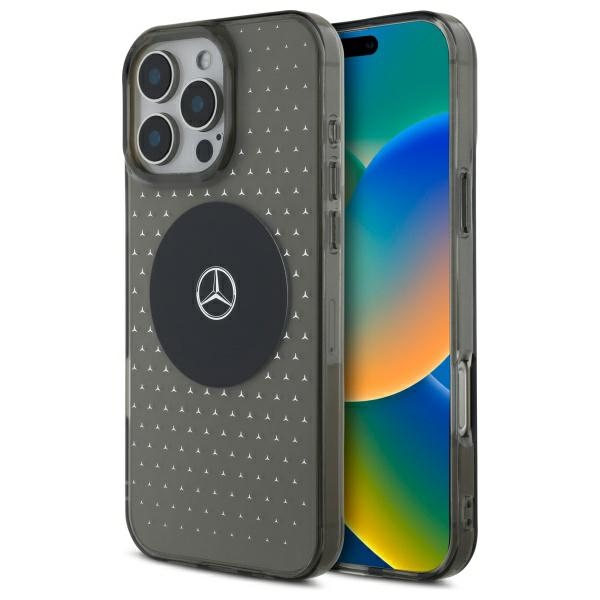 Mercedes MB Suojakuori tähtikuviolla iPhone 16 Pro:lle - Musta