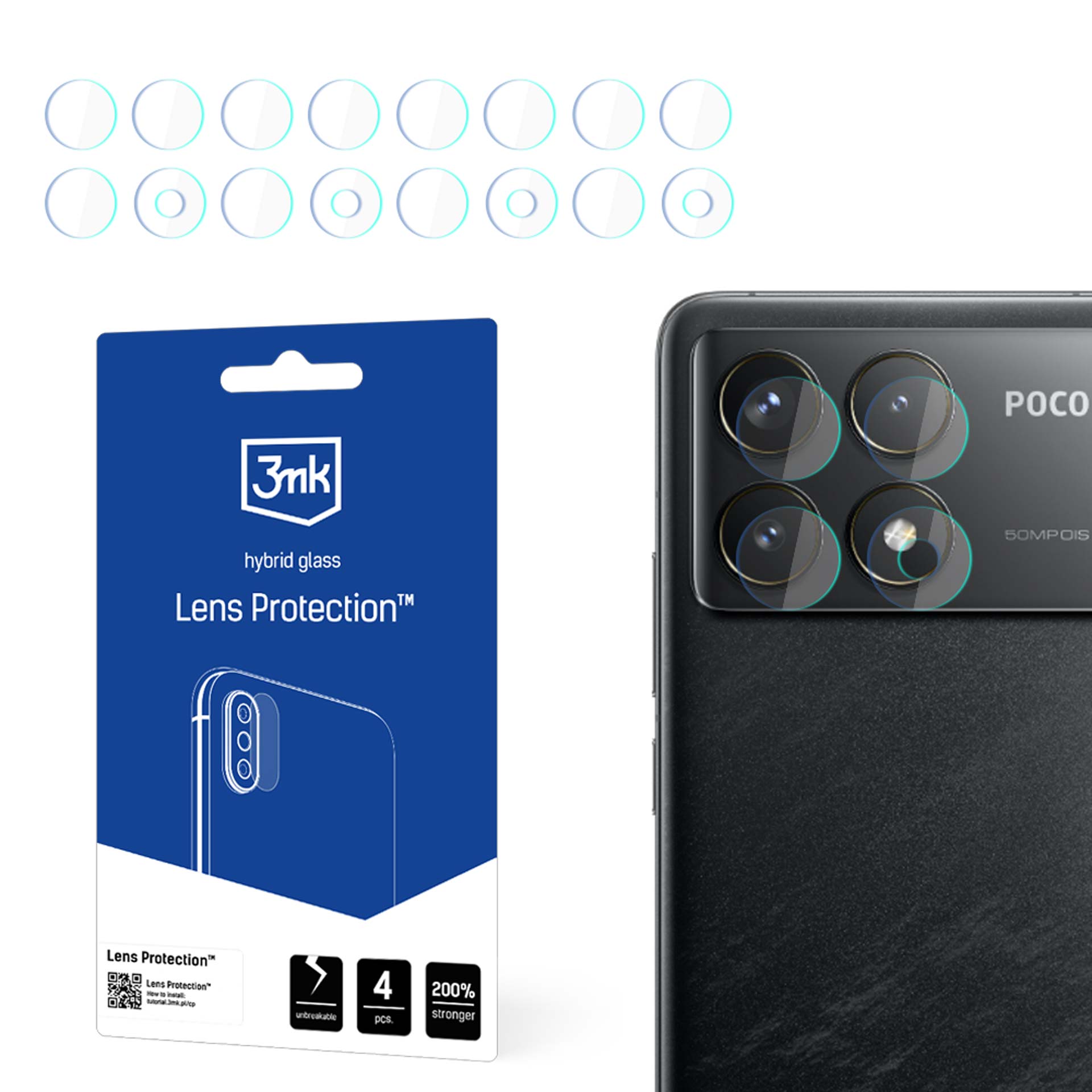3mk Lens Protection Hybrid camera-lens protector for Xiaomi Poco F6 Pro