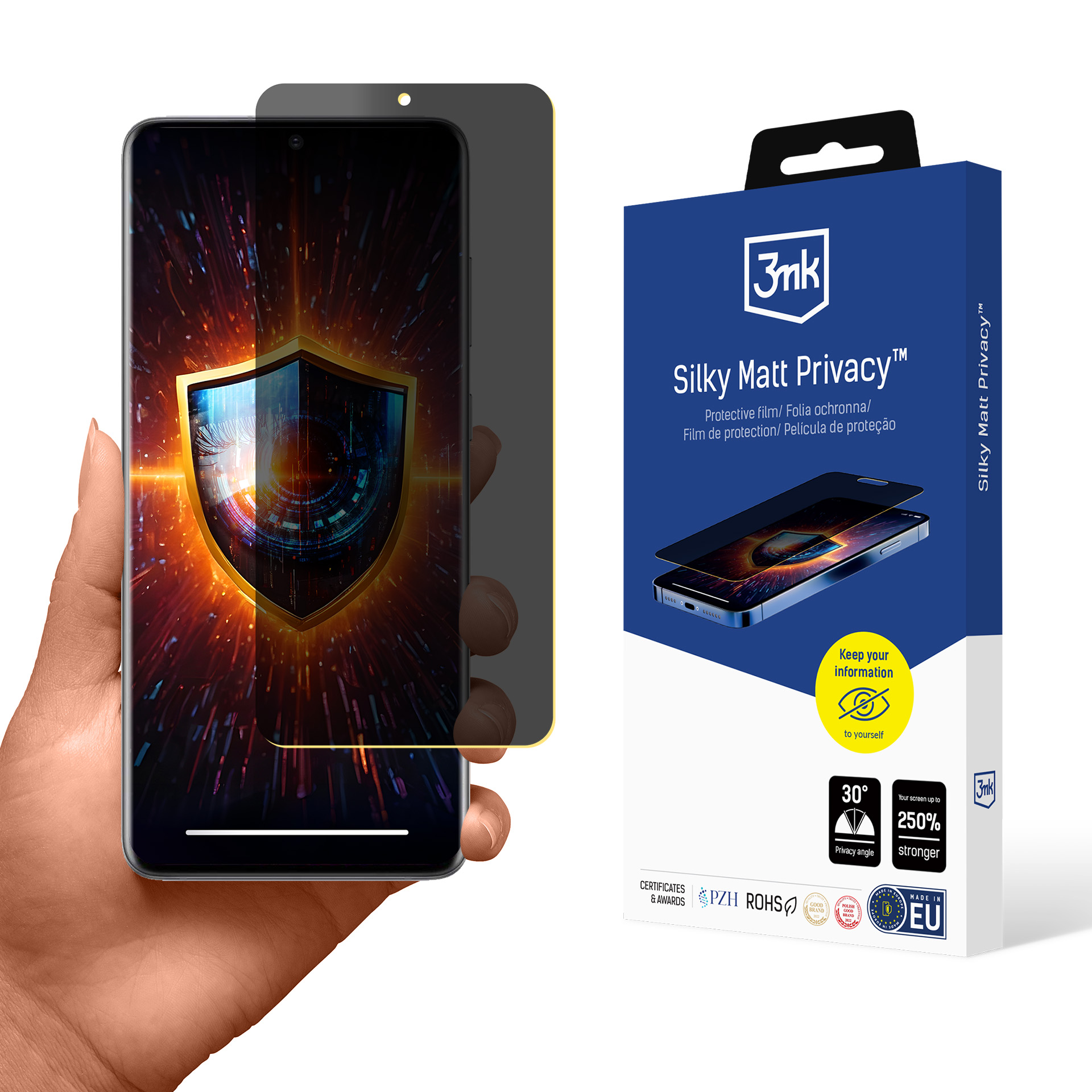 3mk Silky Matt Privacy Näytönsuoja Samsung Galaxy S20 Plus 5G:lle