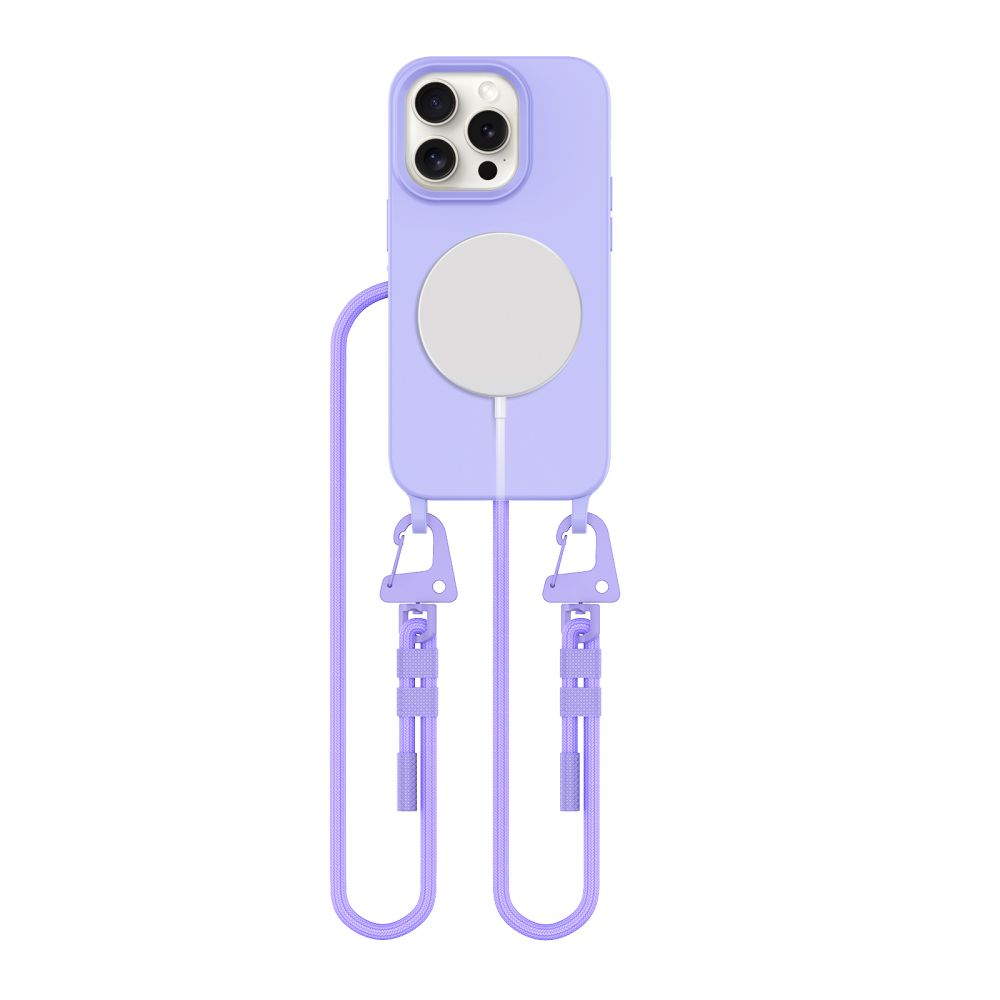 Tech-Protect MagNecklace MagSafe Suojakuori iPhone 15 Pro:lle - laventeli