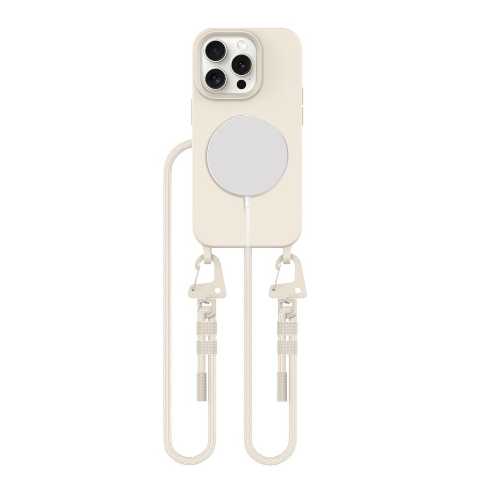 Tech-Protect MagNecklace MagSafe Suojakuori iPhone 15 Pro:lle - beige