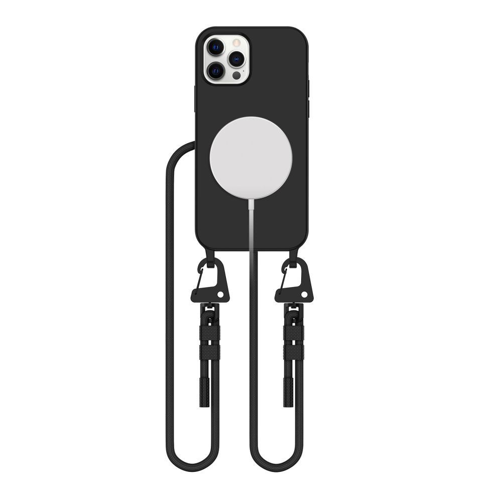 Tech-Protect MagNecklace MagSafe Suojakuori iPhone 12 / 12 Pro:lle - musta