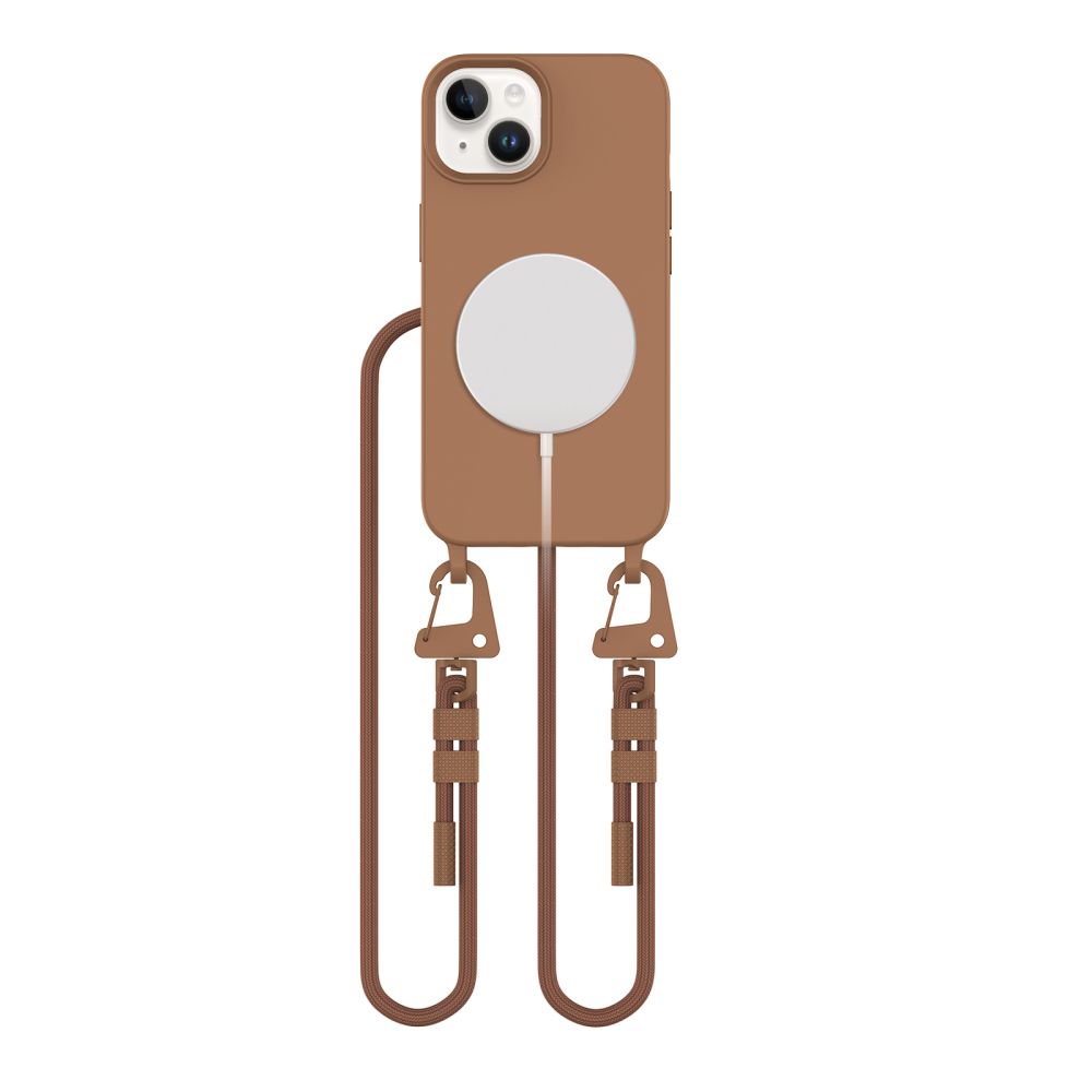 Tech-Protect MagNecklace MagSafe Suojakuori iPhone 14:lle - ruskea