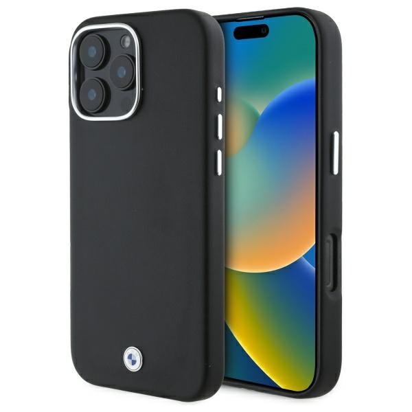 BMW Sign Full Wrapped Metal MagSafe suojakuori iPhone 16 Pro:lle - musta