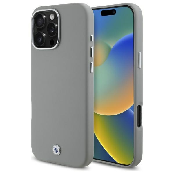 BMW Sign Full Wrapped Metal MagSafe suojakuori iPhone 16 Pro Max:lle - harmaa