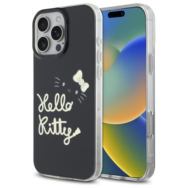 Hello Kitty IML Golden Diva MagSafe Suojakuori iPhone 16 Pro Max:lle - musta
