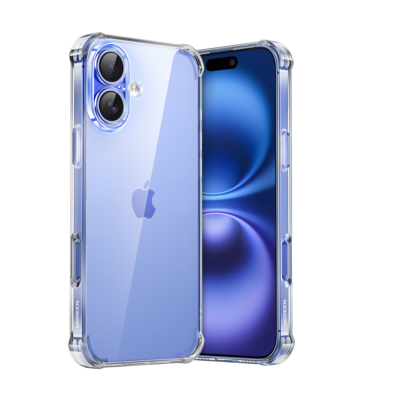 Ugreen Bright Cushion CA101 Case for iPhone 16 Plus - Clear