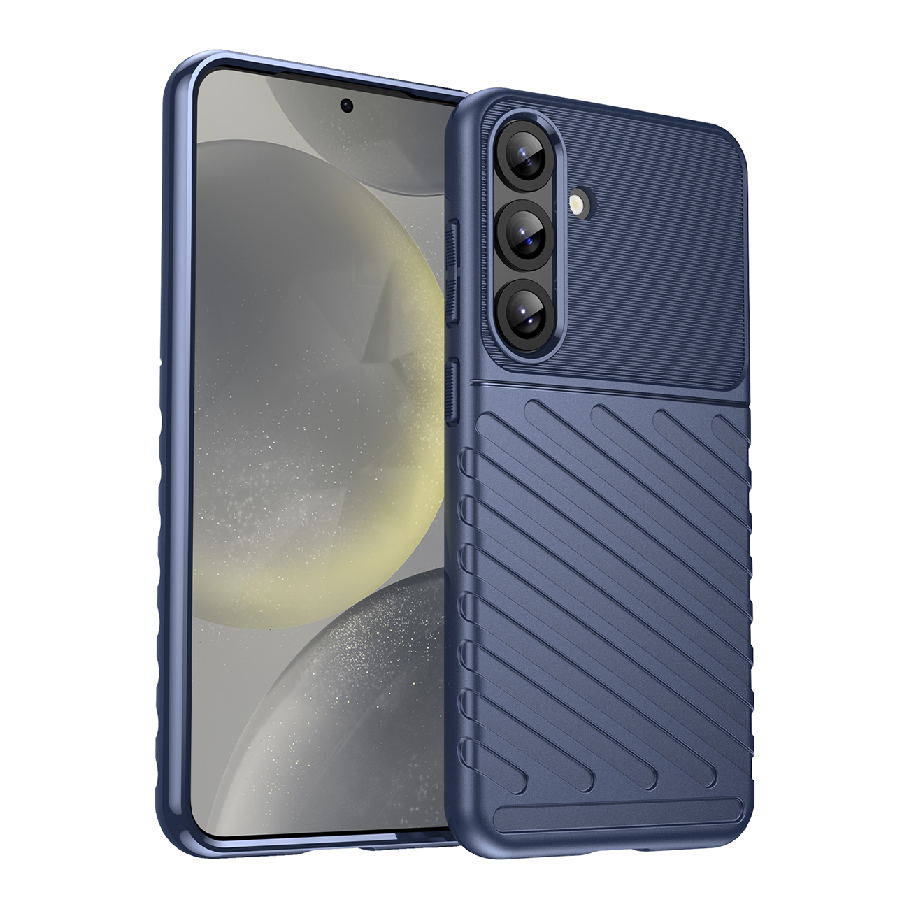 Thunder Suojakuori Samsung Galaxy S25+ Silikoninen panssarisuoja - Sininen