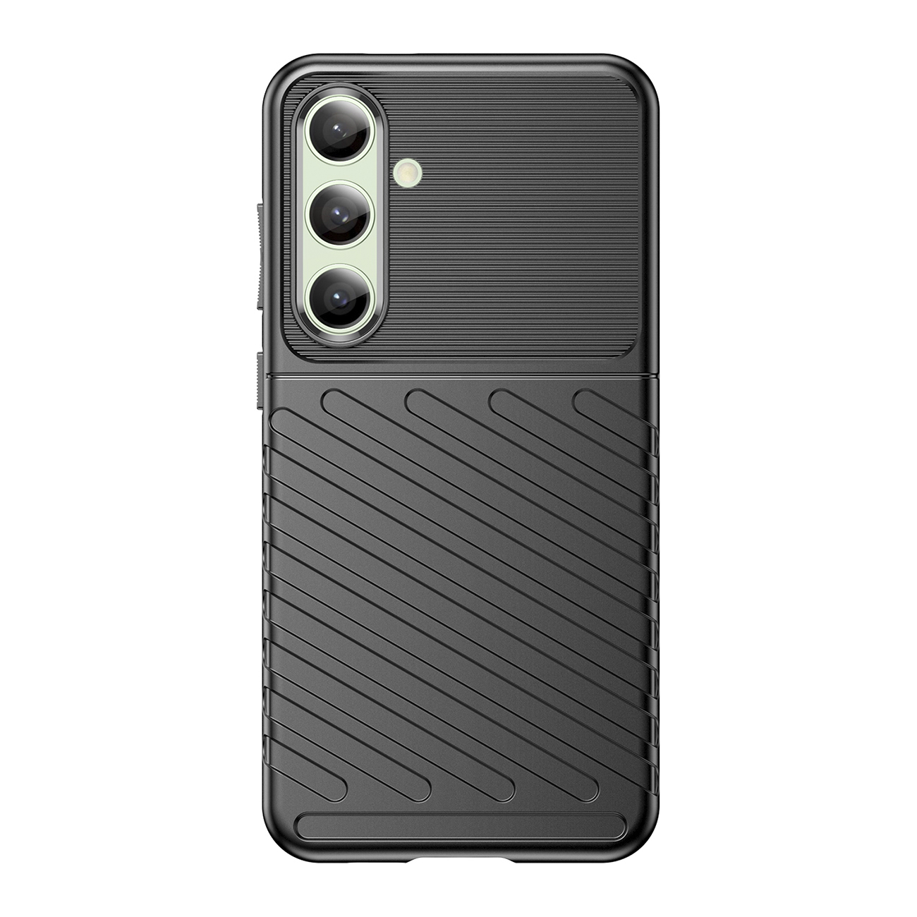 Thunder Suojakuori Samsung Galaxy S24 FE Silikoninen panssarisuoja - Musta