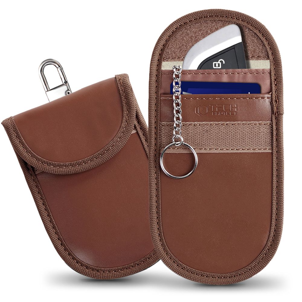 Tech-Protect KLR100 RFID Blocking auton avainsuoja - ruskea