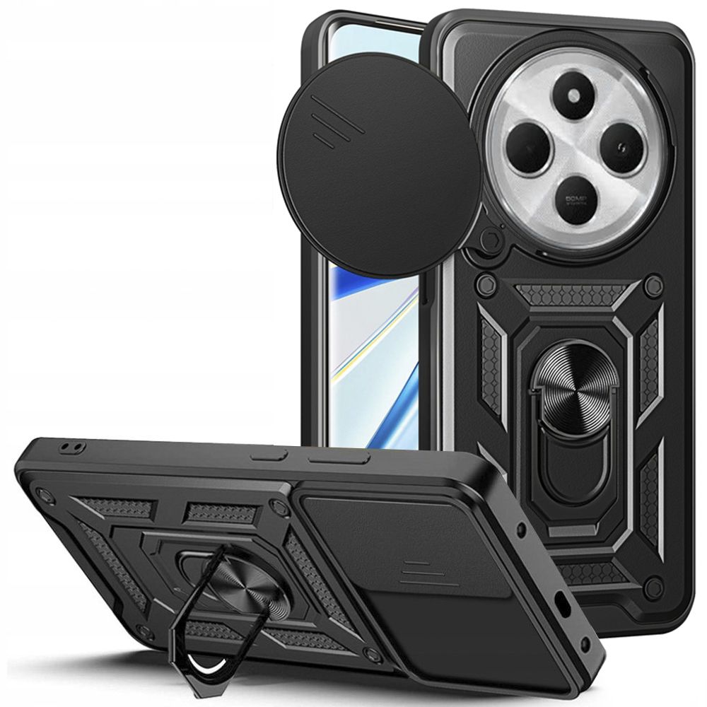 Tech-Protect CamShield Pro Suojakuori Xiaomi Redmi 14C / Poco C75 -puhelimelle - musta