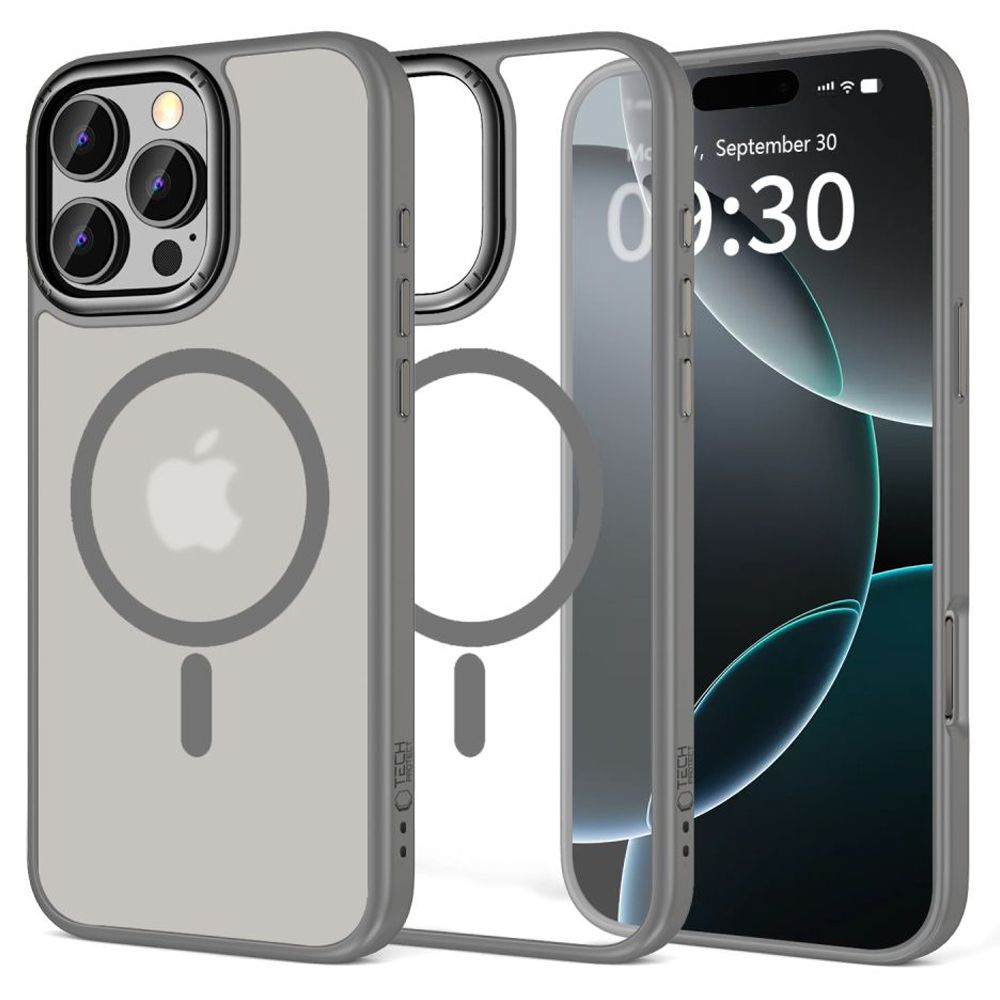 Tech-Protect MagEdge MagSafe Suojakuori iPhone 16 Pro Max -puhelimelle - titaani