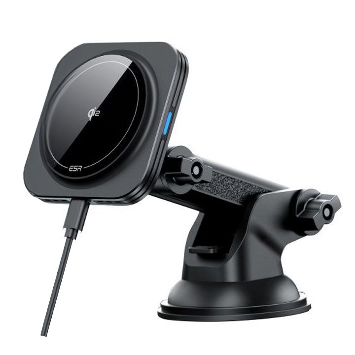 ESR Halolock Magneettinen MagSafe QI2 15W autoteline - musta