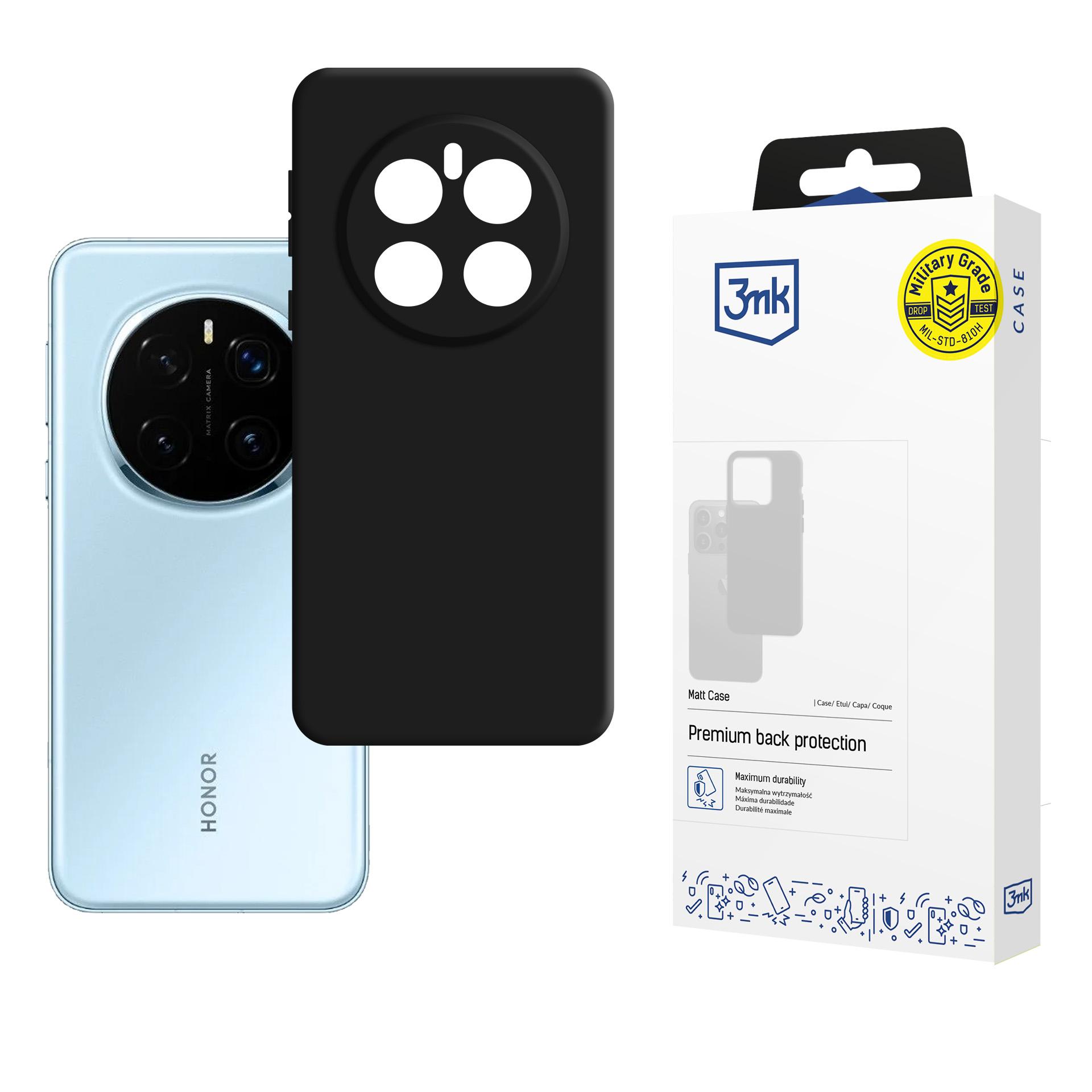 3mk Matt Case Honor Magic 7:lle - musta
