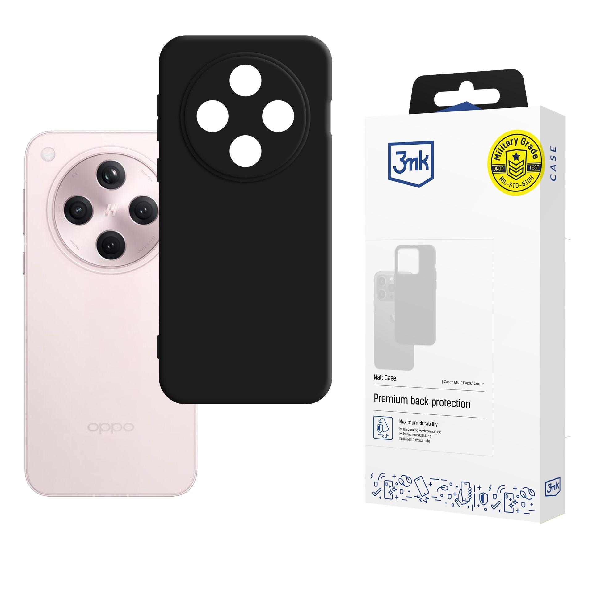 3mk Matt Case Oppo Find X8:lle - musta