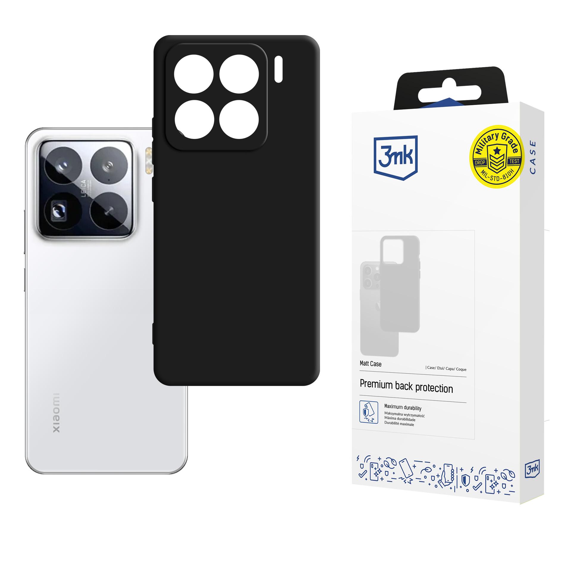 3mk Matt Case Xiaomi 15 Prolle - musta