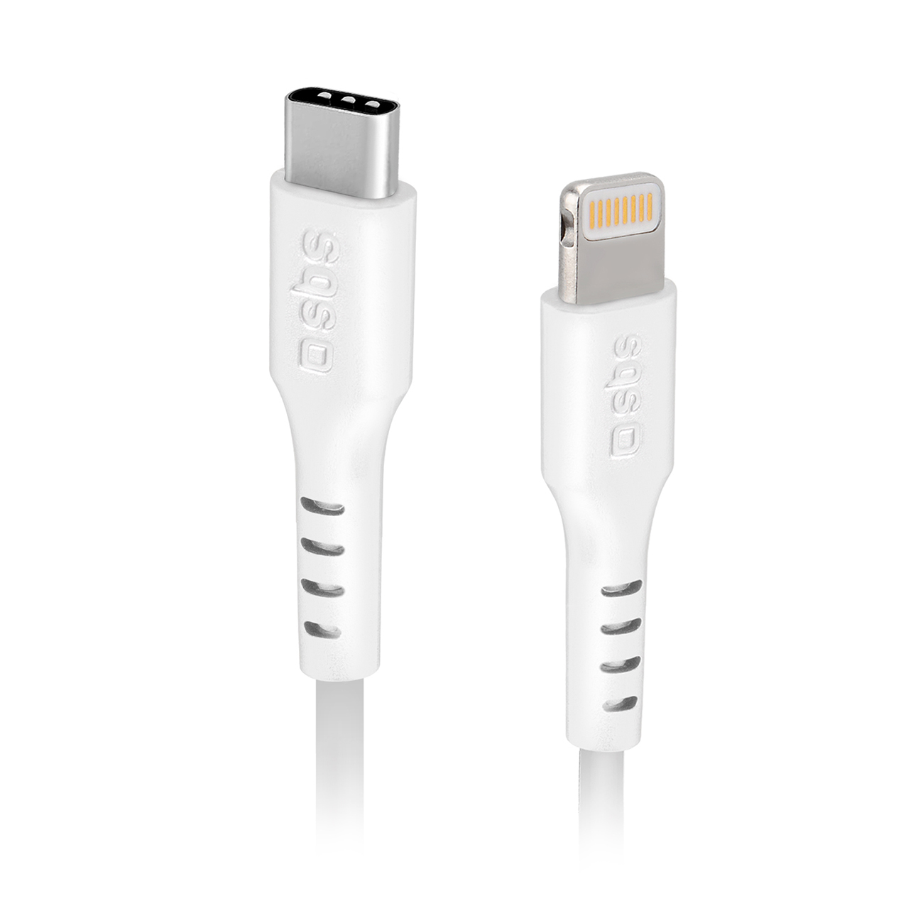SBS TECABLELIGTC1W USB-C - Lightning Kaapeli MFi-sertifioitu, 1m - valkoinen