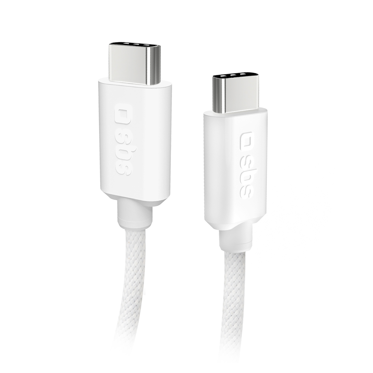 SBS TECABLETISSUETCCG USB-C - USB-C 1,5m 60W punottu kaapeli - harmaa