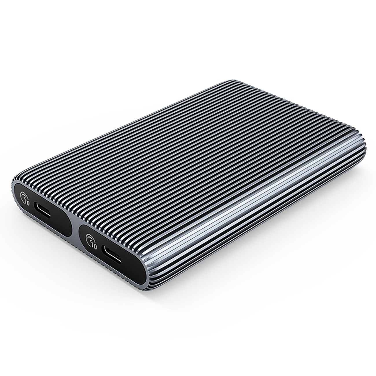 Orico AM2C3-2N kaksoislevykotelo kahdelle M.2 NVME USB-C 3.2 10Gb/s asemalle - harmaa