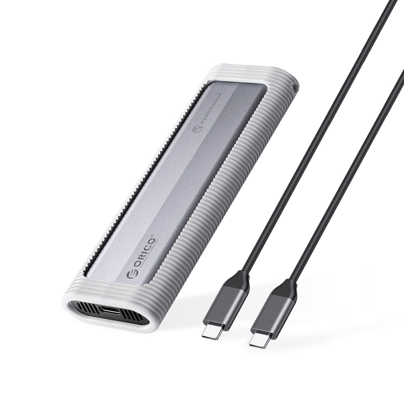 Orico AXM2F M.2 SATA SSD USB-C 3.2 levykotelo - harmaa