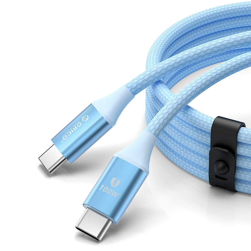 Orico CDX 100W 5A Power Delivery USB-C - USB-C kaapeli 1m - sininen