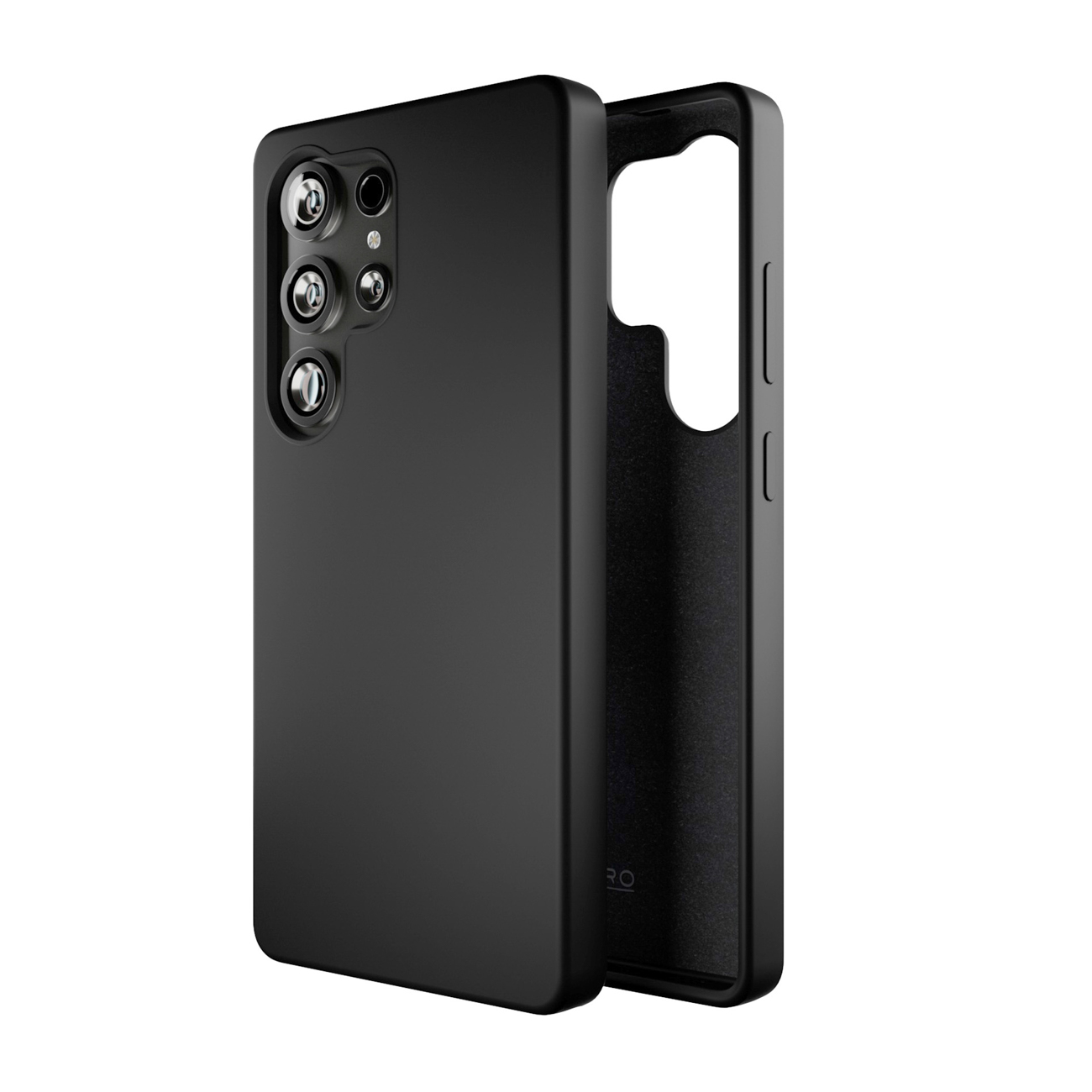 Puro Icon silikoninen suojakuori Samsung Galaxy S25 Ultra -puhelimelle - musta