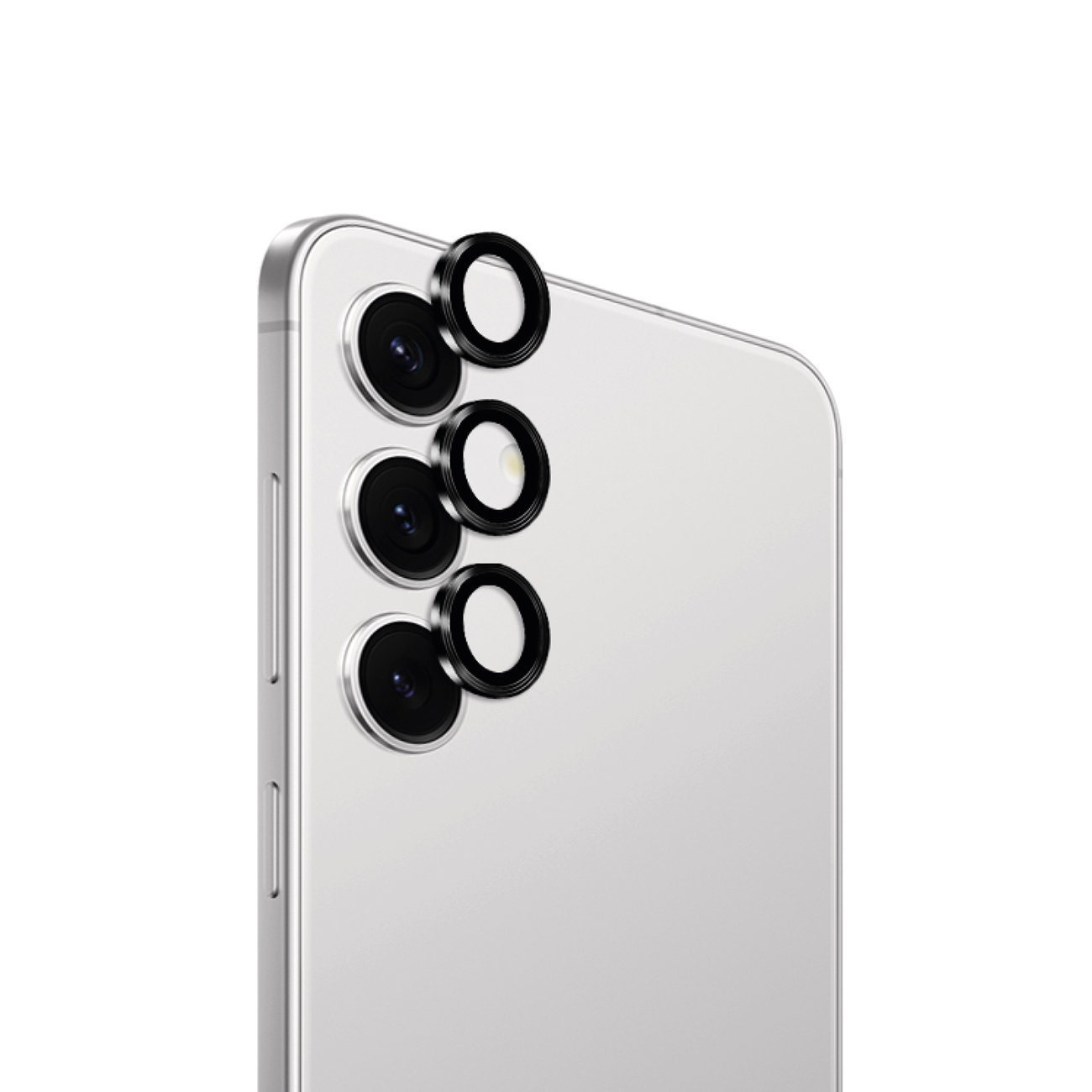 Puro Single Camera Lens karkaistu lasi Samsung Galaxy S25 kameraobjektiiveille