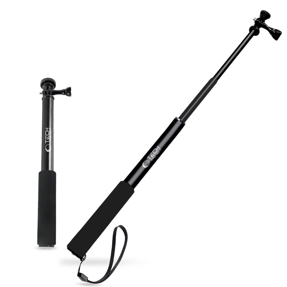 Tech-Protect GA100 Monopodi ja selfiekepit GoPro / DJI:lle - Musta
