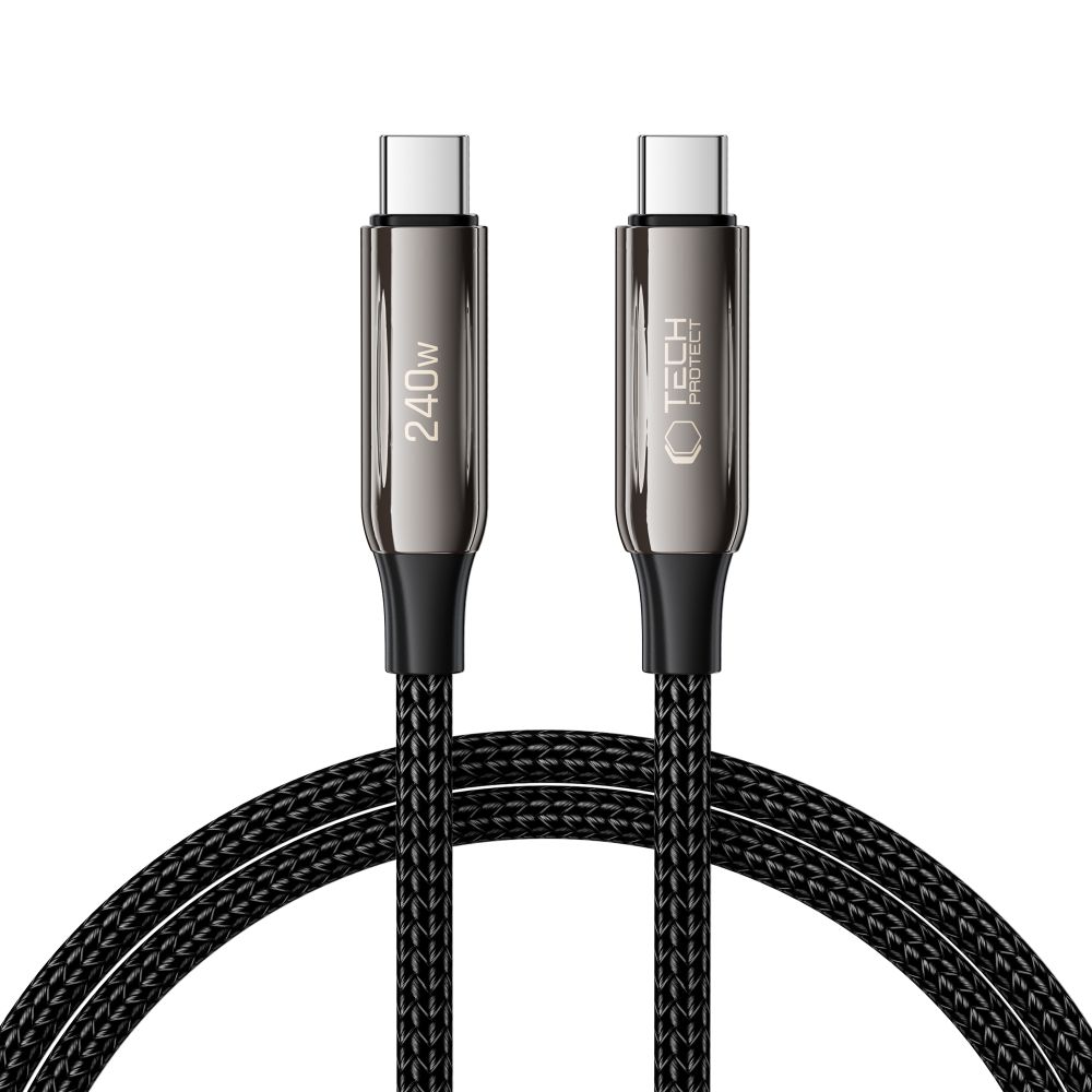 Tech-Protect UB10T Ultraboost USB-C PD240W/QC4.0 Kaapeli 100cm - musta