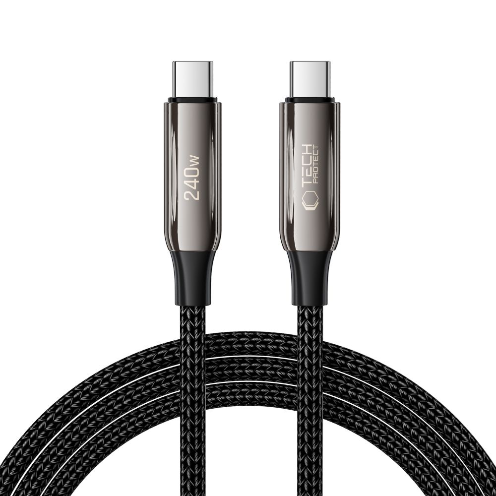 Tech-Protect UB10T Ultraboost USB-C PD240W/QC4.0 Kaapeli 200cm - musta