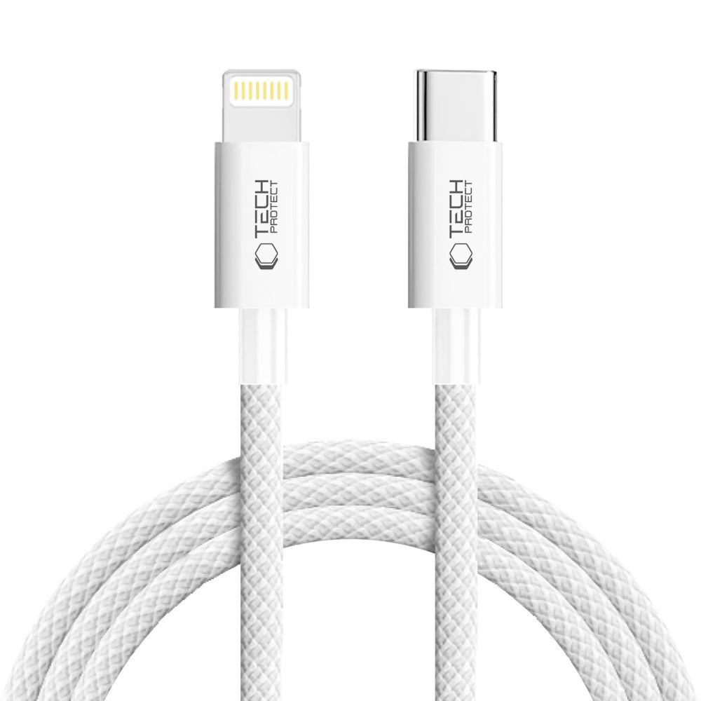 Tech-Protect UltraBoost USB-C / Lightning PD27W/3A kaapeli 200 cm - harmaa