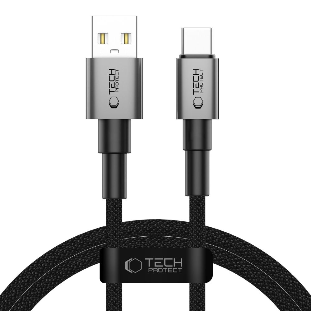 Tech-Protect UltraBoost DNA USB-A / USB-C Kaapeli 15W/3A 100cm - harmaa