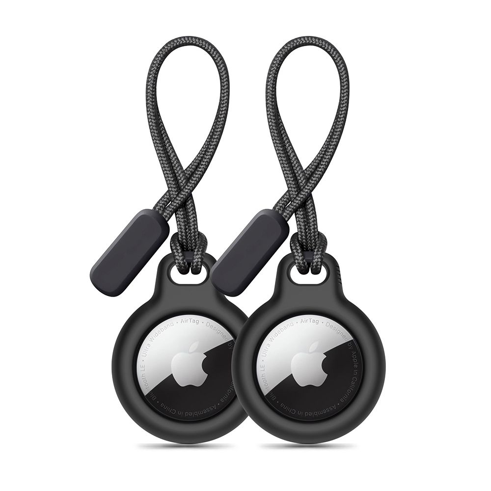 Tech-Protect Rough 2 kpl suojakuori Apple AirTag -laitteelle - musta