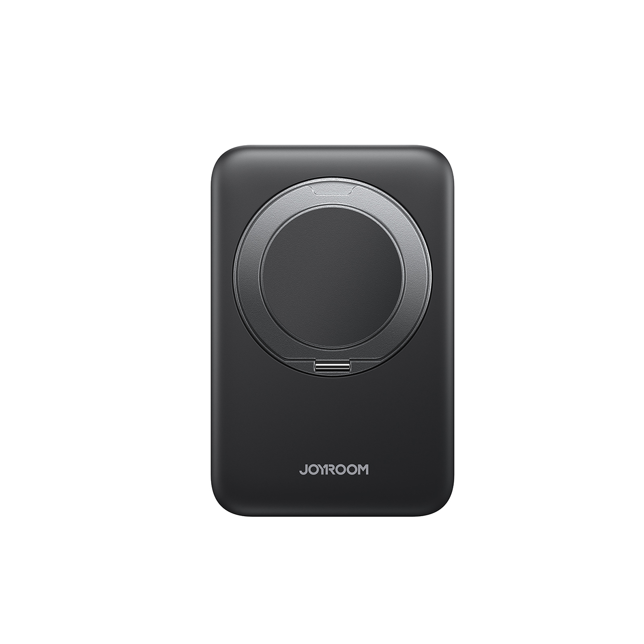 Joyroom JR-PBM12 Power Bank 10000mAh 22.5W MagSafe yhteensopiva, 15W langaton lataus, rengasalustalla - musta