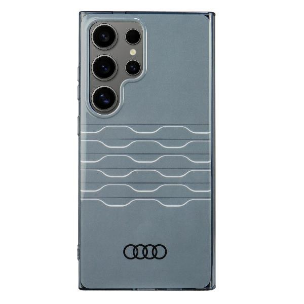 Audi IML Geometric Pattern Suojakuori S24 Ultra S928 Harmaa/Harmaa Kova Suojakuori AU-IMLS24U-A6/D3-GY