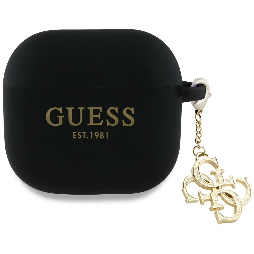 Guess 4G Charm Suojakuori AirPods 4 - Musta