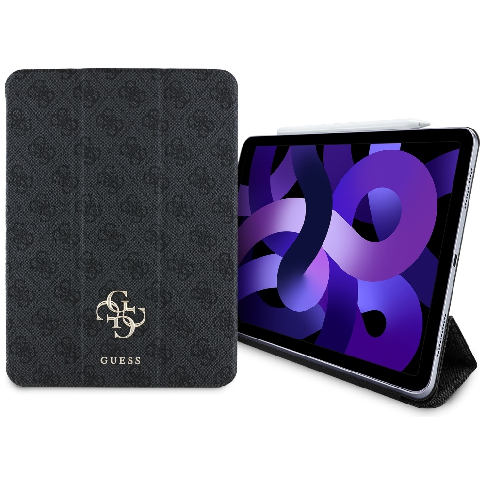 Guess GUFC11RM24PS4SGK iPad Air 11" 2024 Musta/Musta Magneettinen 4G Big Logo
