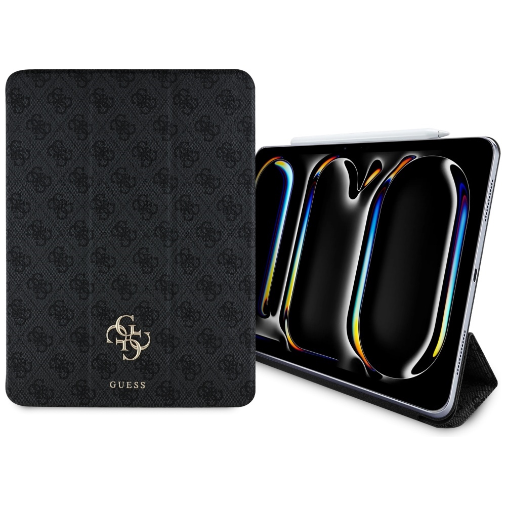 Guess GUFC13PM24PS4SGK iPad Pro 13" 2024 Musta/Musta Magneettinen 4G Big Logo