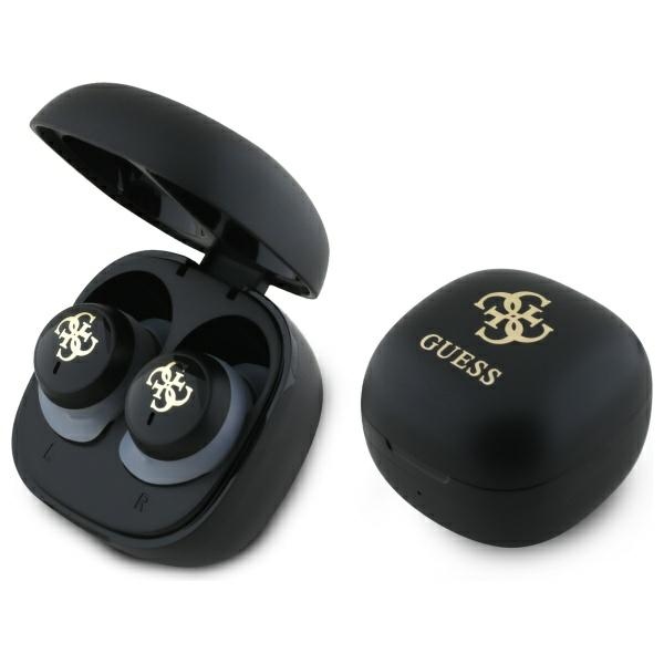Guess Bluetooth-kuulokkeet GUTWSJ144ESK TWS + telakka-asema musta/musta Iridescent 4G Printed Logo