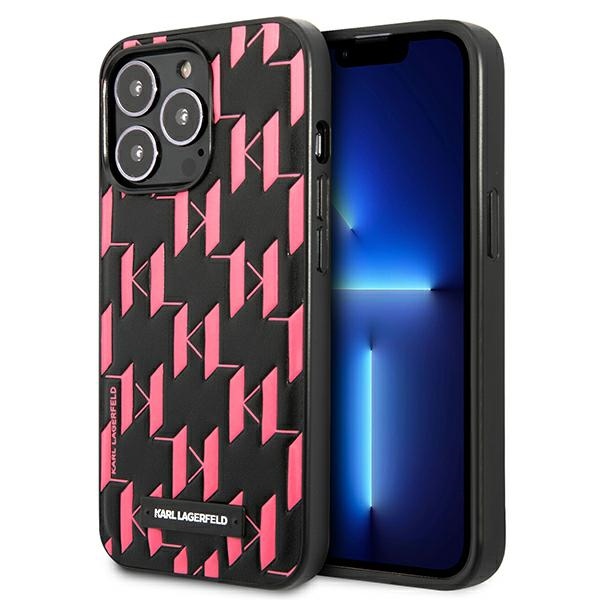 Karl Lagerfeld Monogram Plaque Suojakuori iPhone 13 Pro Max 6.7" - Vaaleanpunainen
