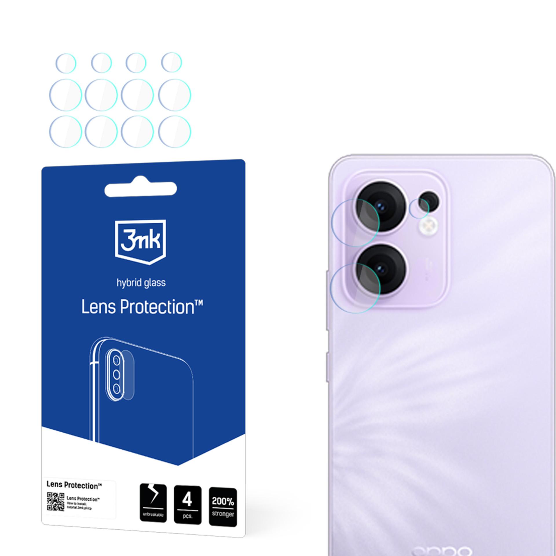 3mk Lens Protection hybridilasi kameran linsseille Oppo Reno 13F 4G:lle
