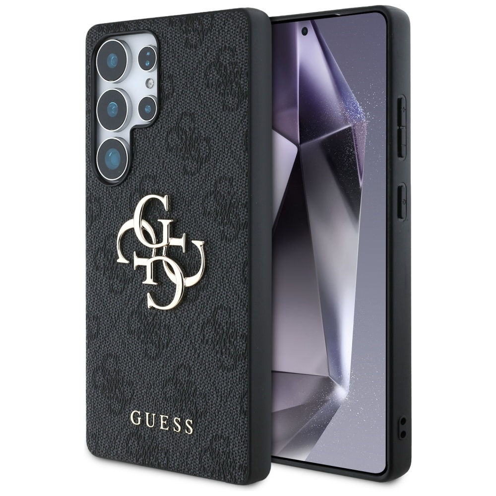 Guess Big 4G Logo Classic Logo Suojakuori Samsung Galaxy S25 Ultralle musta